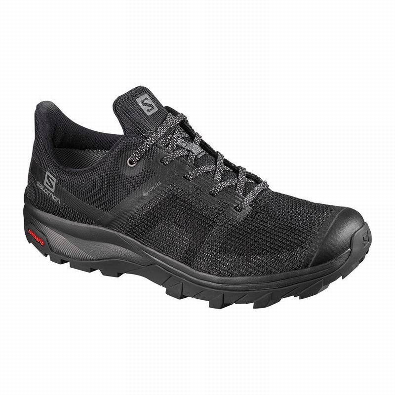 SALOMON OUTLINE PRISM GORE-TEX Philippines - Women's Hiking Shoes - Black | 534712-YWR